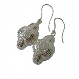 "Montera" bullfighting silver earrings