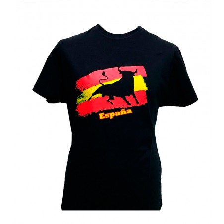 Camiseta "Toro y bandera de España" adulto