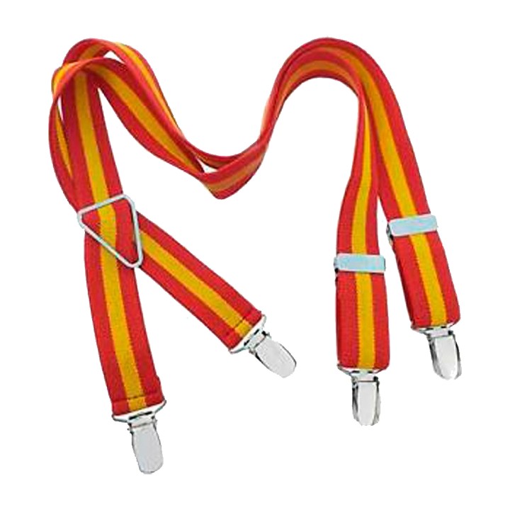 Elastische Kinder-Hosenträger mit spanischer Flagge