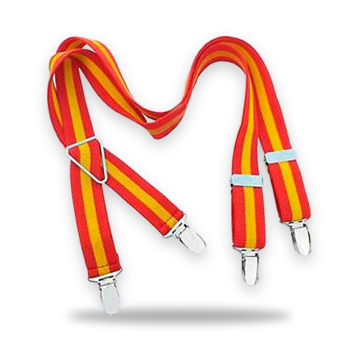 Tirantes elásticos infantiles con bandera de España