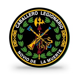 Adesivo rotondo della Legione Spagnola con corona d'alloro