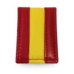 Geldklammer aus Leder mit spanischer Flagge
