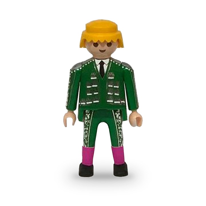 Playmobil-Figur Torero im grün-goldenen Torerokostüm