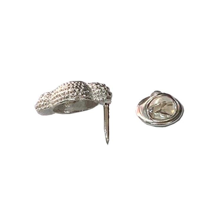 Pin's taurin en argent représentant une montera de torero