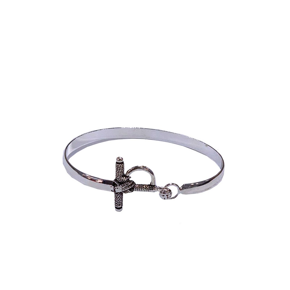 Pulsera taurina plateada modelo ESTOQUE - REGALOS TAURINOS, online