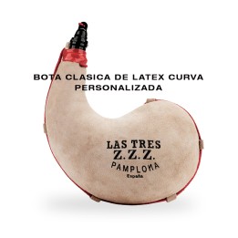 Personalisierter gebogener Latex-Weinschlauch, Las Tres Z.Z.Z.