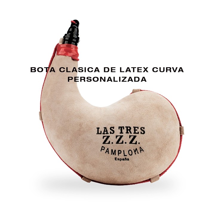 Personalisierter gebogener Latex-Weinschlauch, Las Tres Z.Z.Z.