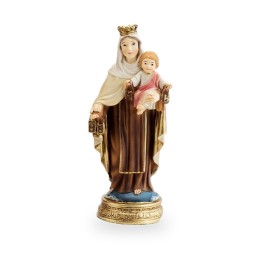 Figura da Virgem do Carmo com o Menino em resina