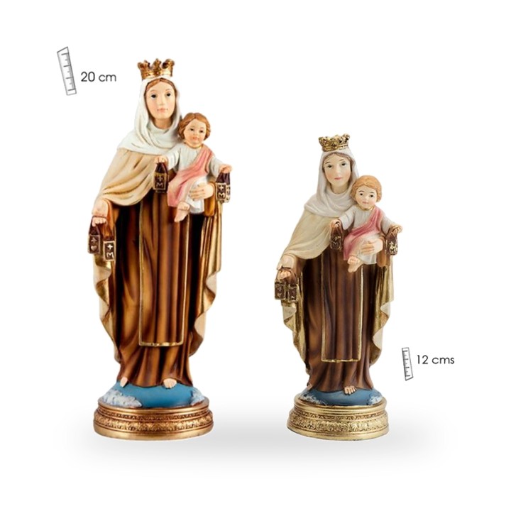 Statuetta della Madonna del Carmine con il Bambino – vista 3