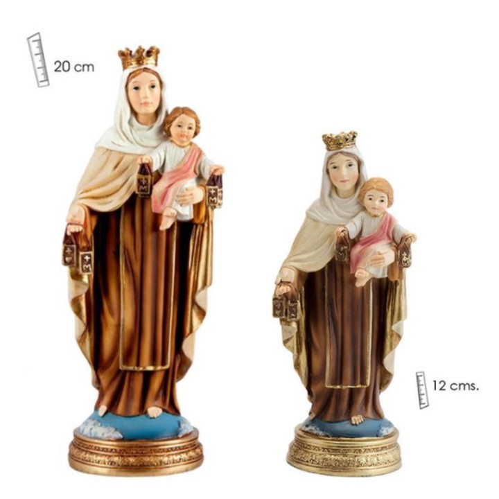 Virgen del Carmen, répliques de personnages religieux d'Espagne