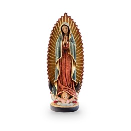 Figur der Virgen de Guadalupe aus Mexiko, Kunstharz, 11 cm