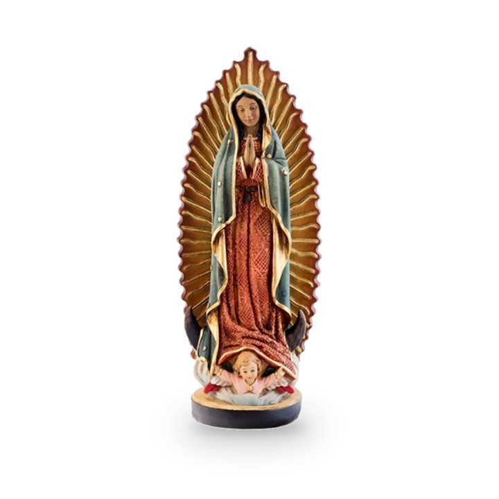 Figur der Virgen de Guadalupe aus Mexiko, Kunstharz, 11 cm