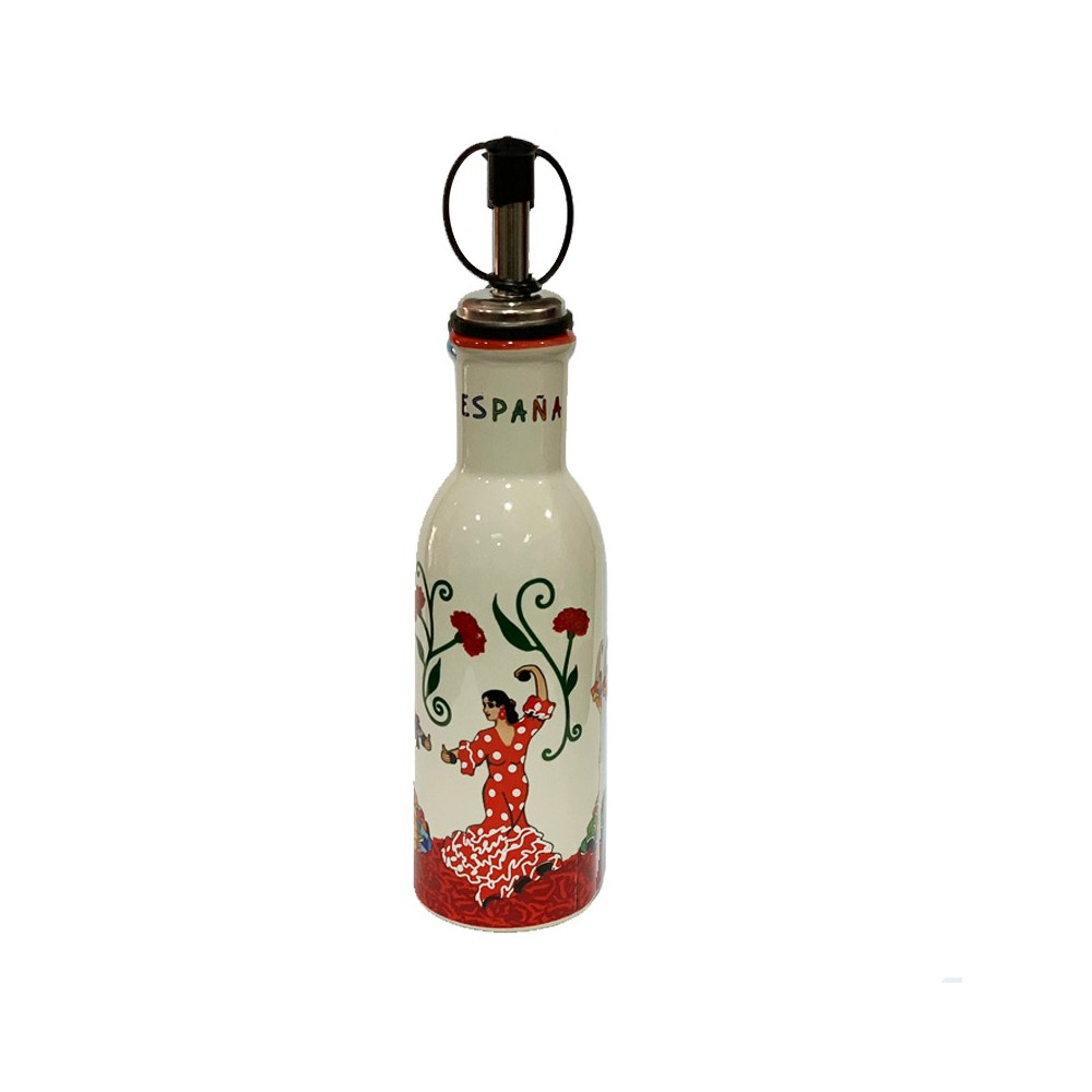 Oil bottle "Flamenca dancer" Trencadís