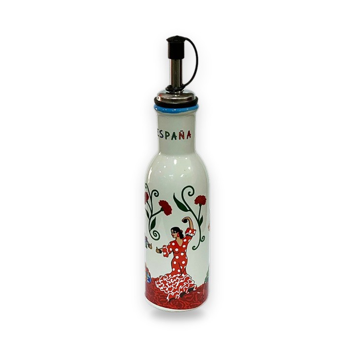 Aceitera de cerámica con bailaora flamenca – vista 2