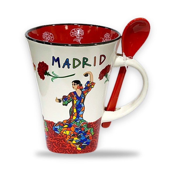 Mug flamenca avec cuillère – vue 3