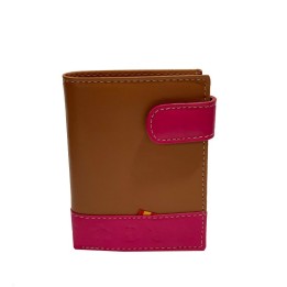 Leather men's wallet with herds of fighting bulls irons, in ZiNGS