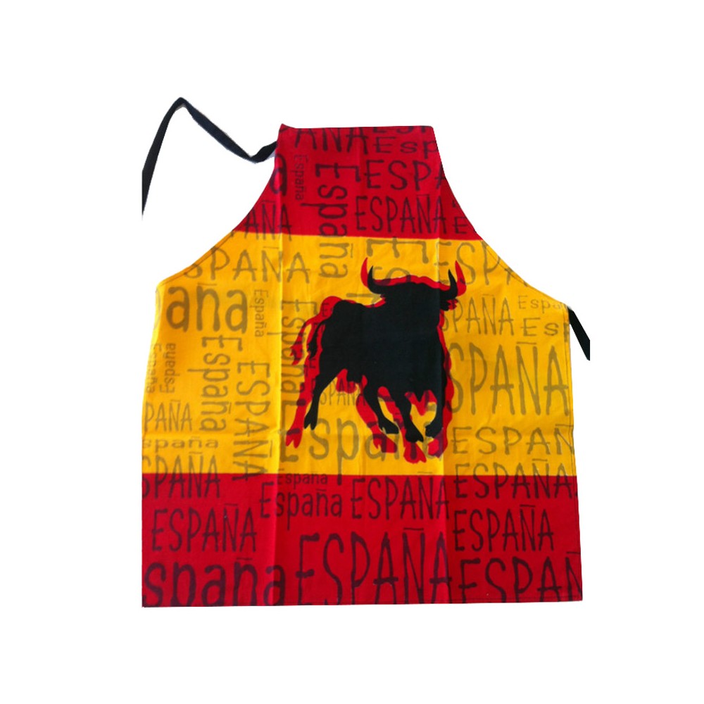Kitchen apron "Flag of Spain and Bull"
