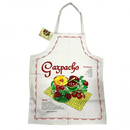 Delantal de gastronomía de España-receta gazpacho