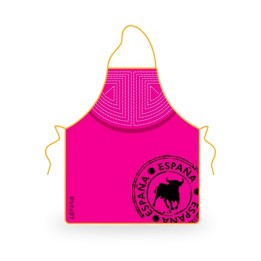 Kochschürze Colección Capote in Fuchsia mit Esclavina