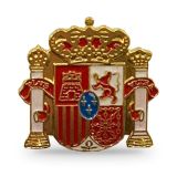 Spanish coat of arms pin badge – view 2