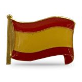 Spanish flag pin badge – view 2