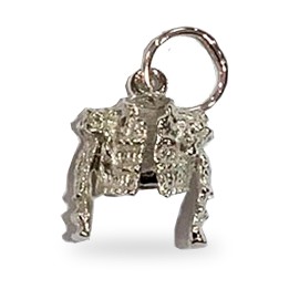 Ciondolo in argento sterling a forma di chaquetilla da torero