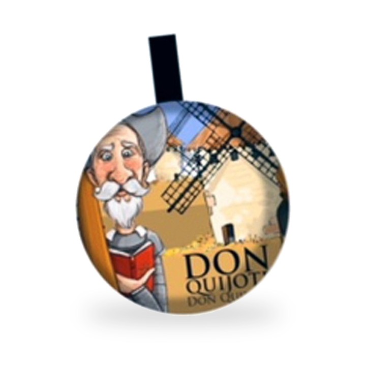 Bola de Natal de Dom Quixote com laço para pendurar – vista 2
