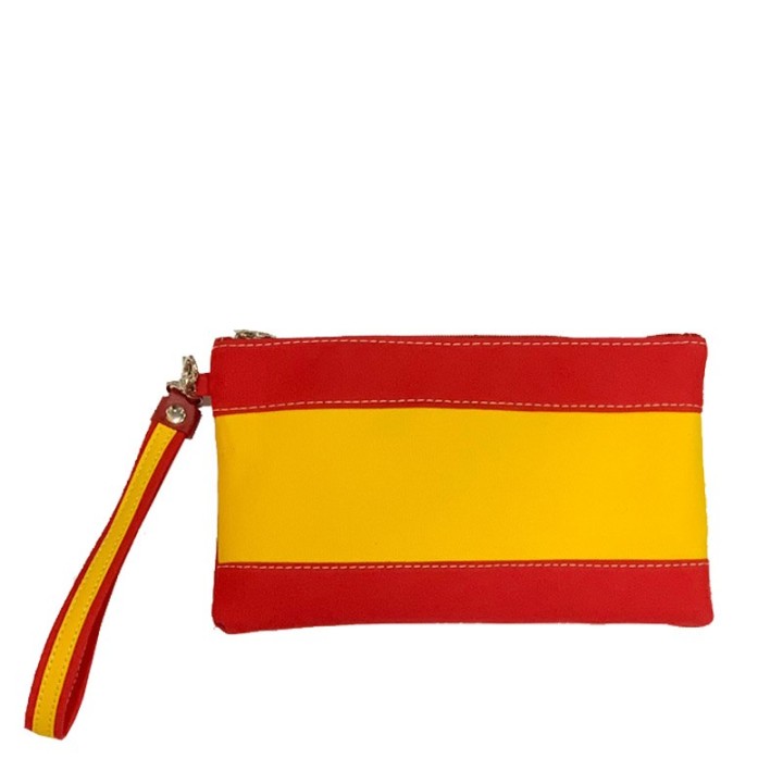 Pochette portefeuille représentant le drapeau de l’Espagne