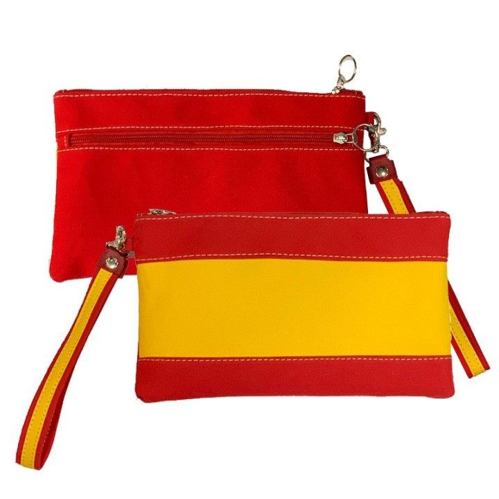 Pochette portefeuille représentant le drapeau de l’Espagne