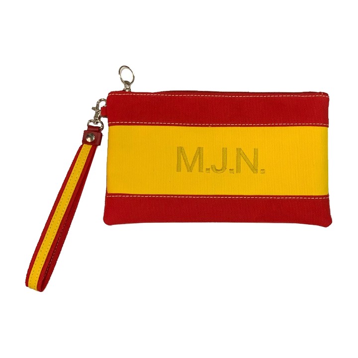 Personalisierte Clutch mit spanischer Flagge – Ansicht 5