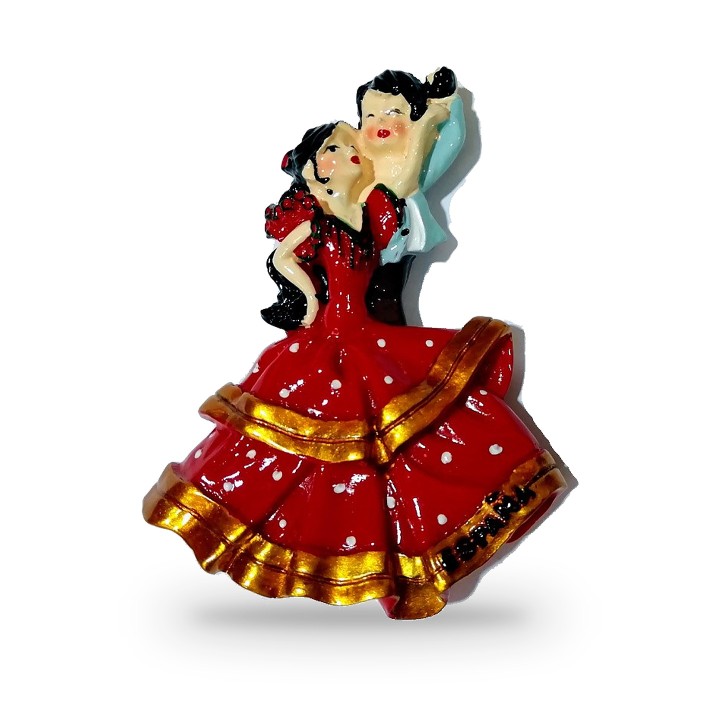 Calamita da frigo coppia di flamenco, modello 11