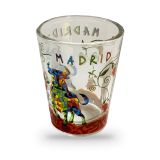 Toro Madrid mosaic glass shot glass