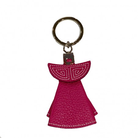 Leather capote bullfighting keychain