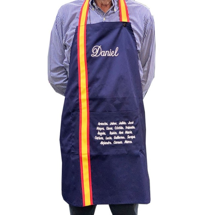 Kitchen apron Flag of Spain Personalized various colors