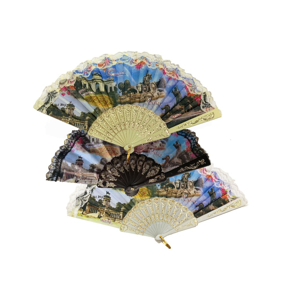 Madrid monuments fan souvenir