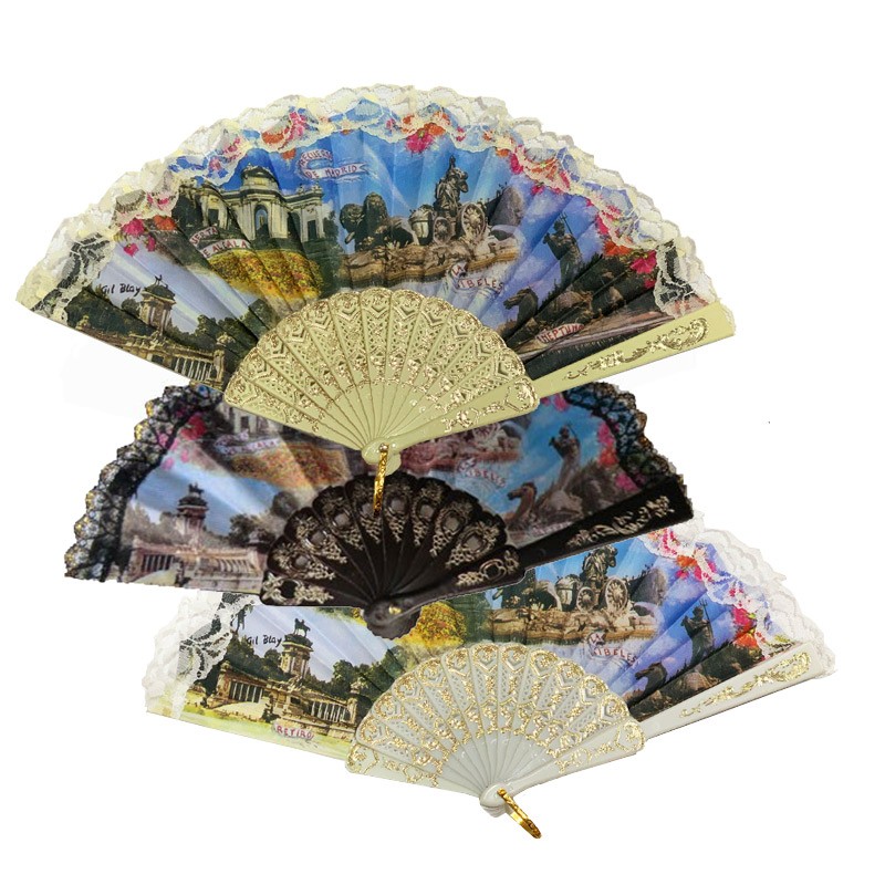 Madrid monuments fan souvenir