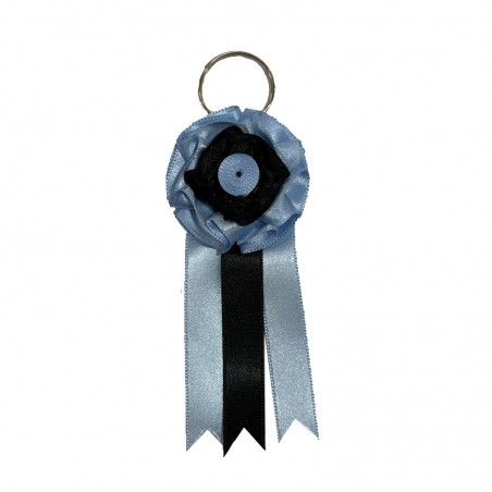 Divisa de ganadería Azul celeste, negra Alcurrucen