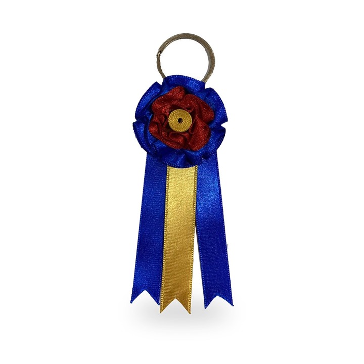 Kleine Divisa als Schlüsselanhänger, Blau, Rot und Gelb