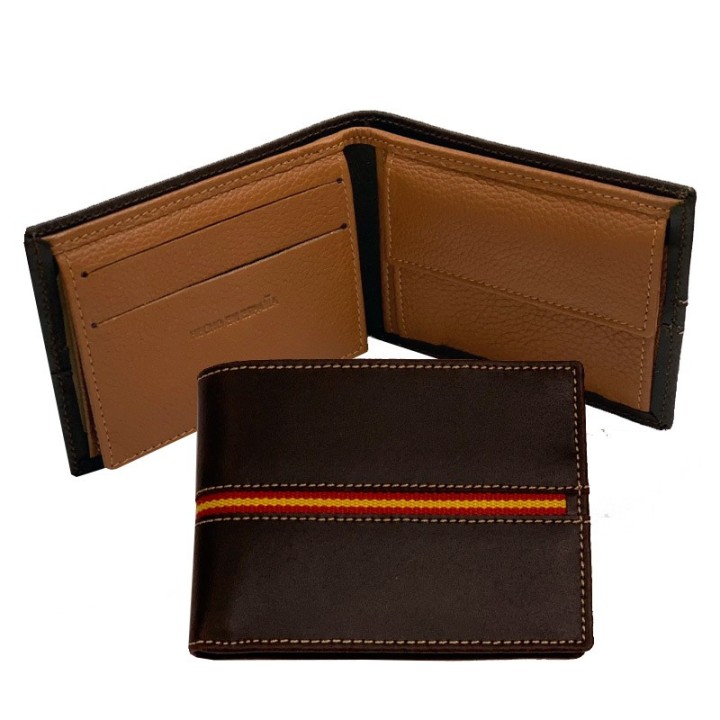 Carteras de hombre, Bandera España y piel, regalos de hombre ZiNGS