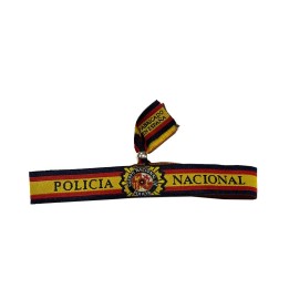 Pulsera POLICIA NACIONAL de tela I Regalos de los Cuerpos del Estado