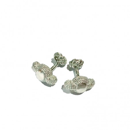 Bullfighting silver cufflinks "monteras"