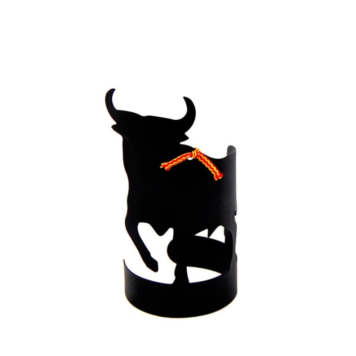 Wrought iron wine rack "Toro and Spain", spanish souvenirs online