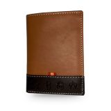 Portefeuille homme en cuir marron d'Ubrique aux fers d'élevage – vue 3
