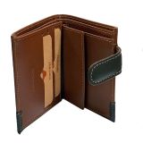 Brown Ubrique leather billfold with bull ranch brands – view 6