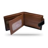 Portefeuille homme en cuir marron d'Ubrique aux fers d'élevage – vue 9