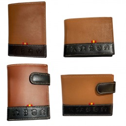 Leather wallet with Cattle...