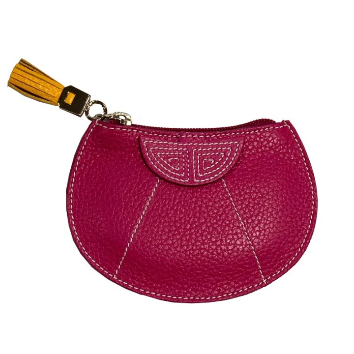 Leather and bullfighter cape coin purse, Spanish capote souvenir wallet