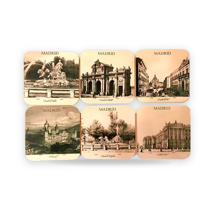 Posavasos de monumentos de Madrid – vista 2