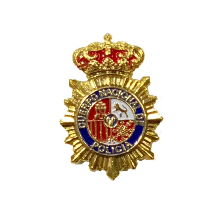 Spanish National Police lapel pin, official emblem souvenir badge
