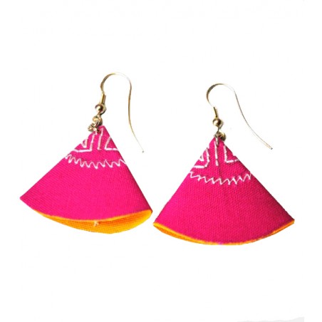 Bullfighting cape earrings, ZiNGS design